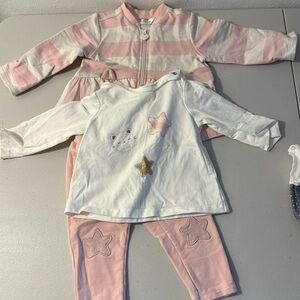 Worn ONCE Mayoral 3 piece set with cat detail 4-6 months